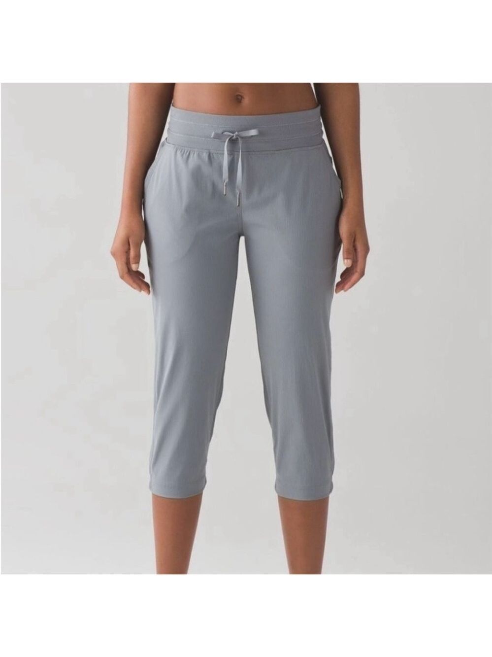 Lululemon Dance Studio Crops in Grey Sz 4